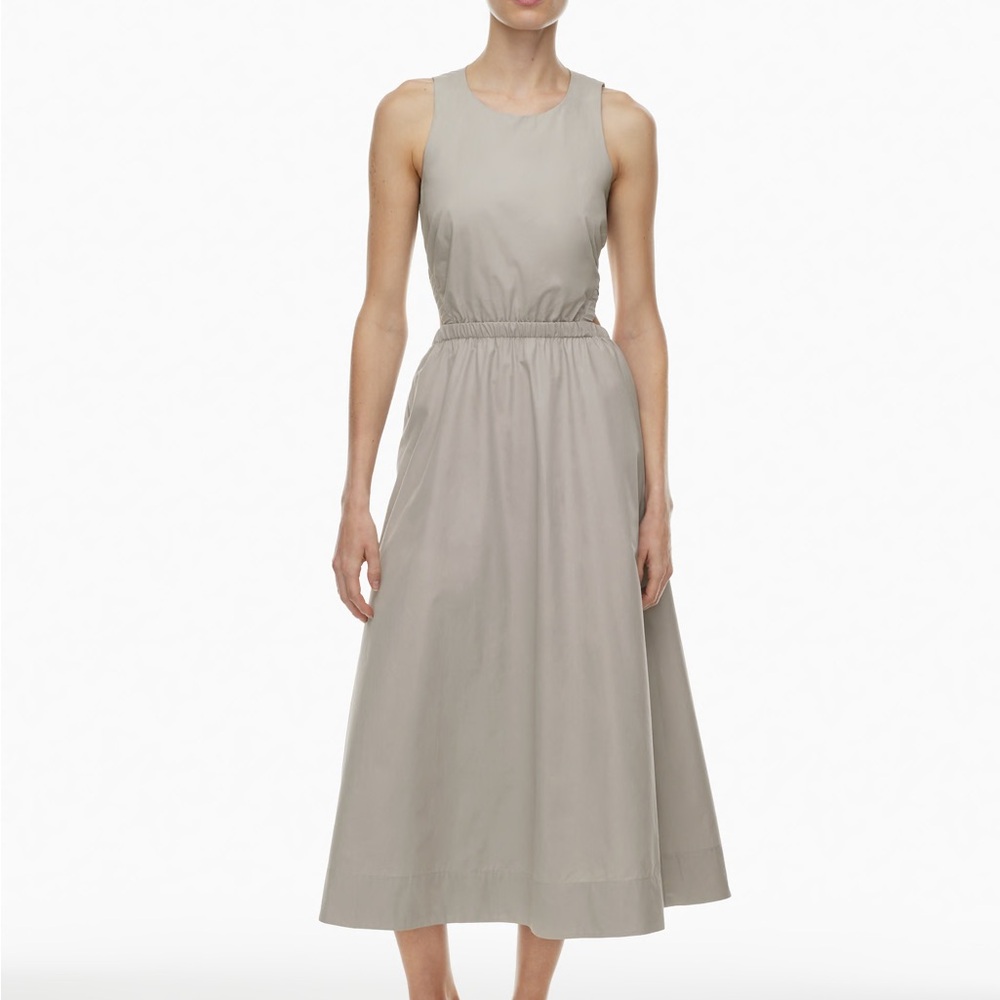 Aritzia Wilfred Cella Poplin Dress in Ashen - Picture 6 of 10